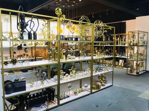 Modern Abstract Nordic Golden Iron Sculpture for Interior Decoration - Product Image 6