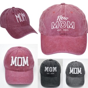 Wholesale Customized Logo MOM Baseball Caps New Design Embroidery Cotton Promotional Hats with Mom Letter Mom Caps Supplier