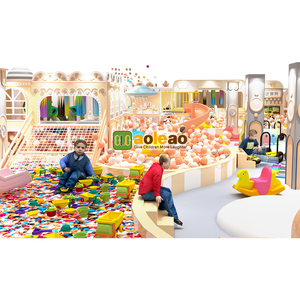 Aoleao Custom 600Sqm Space Theme Indoor Playground <b>Large</b> Plastic <b>Slides</b> Interactive Games Soft Play Commercial CE TUV Certified - Product Image 3