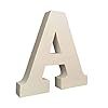 Décorations en bois en forme de lettre A - Alphabets anglais majuscules pour travaux d'art et d'artisanat - Product Image 2