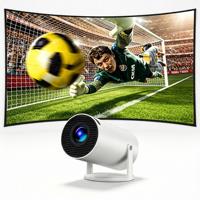 Mini-projecteur portable 4K HD intelligent HY300 le moins cher 2026, 120 ANSI Lumen, pour home cinéma, Hy300 Pro Plus