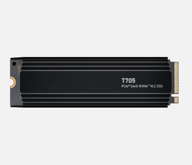 For Crucial T705 Pro 2TB Solid State Drive Internal Heatsink for Desktop