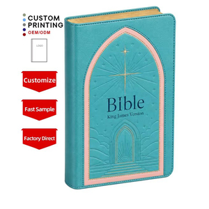 Bibles religieuses robustes, légères et fiables, avec couverture personnalisée et design en relief - Product Image 1