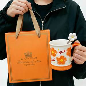 Coffrets cadeaux de tasses en céramique FX, serviettes, souvenirs, cadeaux originaux pour femmes, coffrets cadeaux de serviettes pour anniversaire, Saint-Valentin, mariage - Product Image 5