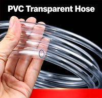 Tuyau flexible en PVC transparent, tube d'eau en plastique haute transparence, découpé sur mesure pour aquarium, jardinage, transfert d'eau, transport d'huile