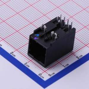 1376009-1 Wire-to-Board Pin Header Bent Lead Through Hole,P=2.5mm Connector 2x4P 2.5mm Right Angle Insert 8P - Product Image 2