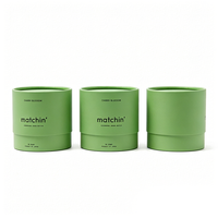 Solution d'emballage pour superaliments biologiques, boîte cylindrique en papier de qualité alimentaire et boîte en carton pour matcha et poudre protéinée