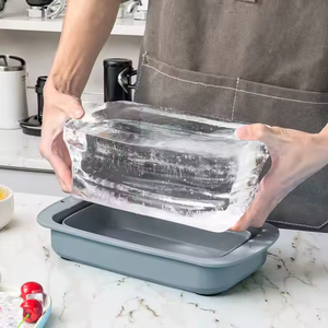 Molde para cubitos de hielo de gran tamaño, molde de pastel de silicona, refrigerador, bandeja de hielo, enfriador, nueva bañera de remojo en frío, caja para hacer hielo - Product Image 6