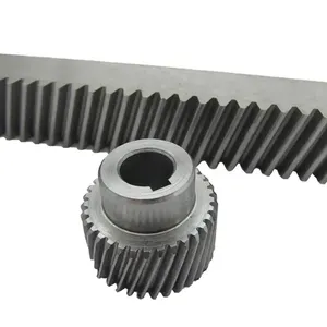 Custom CNC machined milling steel 30mm 40mm helical gear rack pinion for cnc