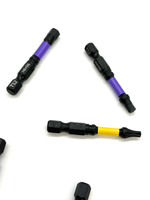 Jeu de 10 embouts de tournevis à chocs en acier allié S2, embouts magnétiques pour perceuse à percussion, outils électriques