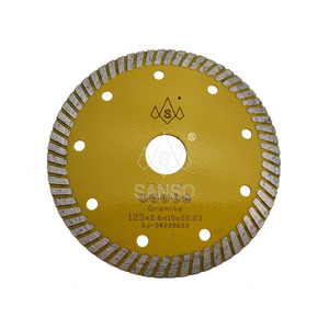 ใบเลื่อยเพชรแบบกดร้อนขนาด <span class=keywords><strong>125</strong></span> มม. พร้อมโครงสร้างแบบคลื่น สำหรับตัดหินแกรนิต หินอ่อน เซรามิก และกระเบื้อง - Product Image 5