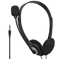 Écouteurs filaires 3,5 mm avec micro, contrôle du volume, étanches IPX-4, cordon de 1,2 m, 40 mm, 20-20 kHz, son parfait, casque pour appels téléphoniques, bureau