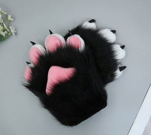Nouvelle peluche chat griffe gant mignon Anime Cosplay spectacle accessoires femmes patte moelleux mitaines de haute qualité - Product Image 5