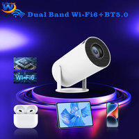 Proyector Inteligente Portátil para Cine en Casa HY300, Decodificación de Video de 720P, 120 ANSI Lúmenes, Android 11, IOS, Mini Proyector Dual WIFI