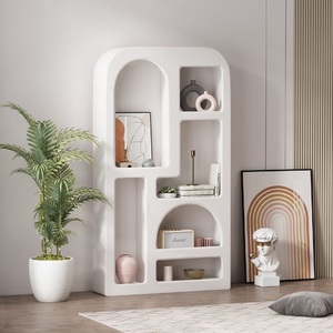 Vitrine de présentation blanche, produit décoratif, style nordique simple, salon, arche, rangement, <span class=keywords><strong>bibliothèque</strong></span> au <span class=keywords><strong>sol</strong></span> et au <span class=keywords><strong>plafond</strong></span> - Product Image 3