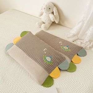 <span class=keywords><strong>Taie</strong></span> d'oreiller rectangulaire en pur coton pour la sieste des enfants et des bébés de la maternelle, 30x50cm, petite taille - Product Image 6
