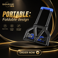 Chariot à main industriel extérieur robuste en aluminium avec capacité de charge de 125 kg, pour le stockage, les courses, OEM