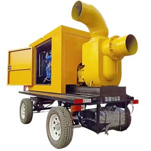 Convenient SHUANGSHENG Stainless Steel Electric Self-Priming Pump Flood Control Vehicles High Pressure 2 Inch Outlet 45HP Fully - Product Image 1