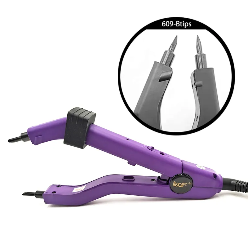 Herramientas de hierro para salón de extensión de cabello UV, pegamento frío para máquina de extensión de cabello, puntas de calentamiento portátiles