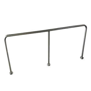 מעקה בטיחות מנירוסטה, התקנה על פני השטח, מחסום להולכי רגל, מעקה בטיחות, הגנה על קצוות, מחסומי תנועה - Product Image 2