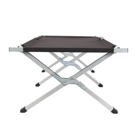 Lit pliant simple d'extérieur en fer Design moderne et pratique Lit de camping pour secours d'urgence