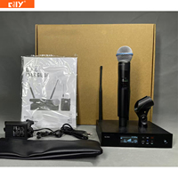 Système de microphone sans fil numérique professionnel monocanal QLXD4 de haute qualité pour conférences/spectacles