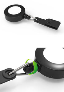 بكرة حامل البطائق ملونة شفافة سهلة السحب من البلاستيك عالي الجودة لون سادة - Product Image 5