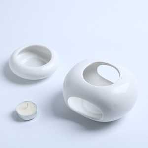 Toptan Modern İskandinav özel yuvarlak seramik yağ yakıcı mumluk koku yağı - Product Image 4