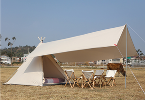 Bâche de Camping en coton, toile pare-soleil, Camping en plein air, ultralégère, étanche, pour pique-nique, barbecue, pêche, abri de pluie et de mouche - Product Image 6