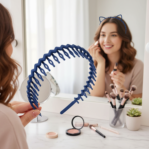 Tending Fashion scintillante in plastica intrecciata orecchie di gatto fasce per capelli per le donne vendita calda accessori all'ingrosso - Product Image 3