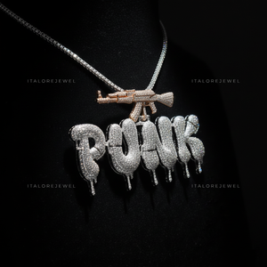 Collar con Colgante de Letra Hip Hop SOLO, Plata 925, Chapado en Oro, Moissanita, Alfabeto, Joyería Moderna para Fiesta, Regalo, Unisex - Product Image 2