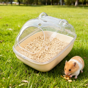 Baignoire pour petits animaux, boîte de bain de <span class=keywords><strong>sable</strong></span> pour hamster, salle de bain pour animaux avec <span class=keywords><strong>sable</strong></span> de bain et accessoires de pelle, souris, hérisson, lemming, gerbilles - Product Image 4