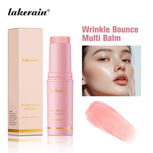 Lakerain Lip Balm merah muda pelembap Multi-Balm dengan kerutan kerutan kerutan garis halus mengurangi tampilan kolagen sebagai bahan utama - Product Image 3