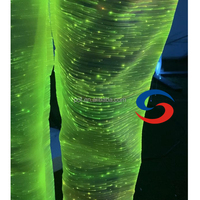 Rvb LED émet une Fiber optique lumineuse pantalon lumineux personnalisé pantalon large et pantalon