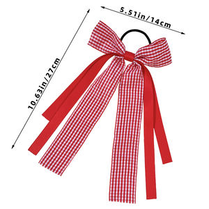 Banda de pelo lateral para chica de <span class=keywords><strong>Instagram</strong></span> japonesa Lazo de pelo a cuadros simple y versátil en estilo escolar - Product Image 3