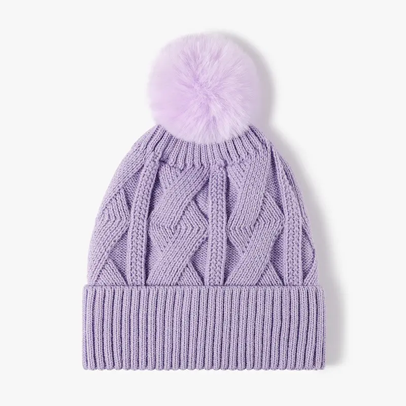 Индивидуальная высококачественная повседневная теплая зимняя шапка Классическая акриловая пустая вязаная манжета с логотипом на заказ детская шапочка