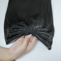 Extensions de cheveux à clipser de qualité salon, 100% cheveux humains Remy, adhérence invisible, sans nœuds, réutilisables, expert, 100g, grade 12A