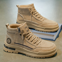 Bottes de travail montantes d'extérieur en toile avec embout de protection en maille, antidérapantes, résistantes à l'usure, anti-odeur, à lacets rotatifs