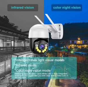 2MP Wifi <span class=keywords><strong>Home</strong></span> an ninh CCTV Camera giám sát Hệ thống icsee Xmeye 4CH ngoài trời không dây Wifi PTZ Camera NVR Kit hệ thống CCTV - Product Image 4