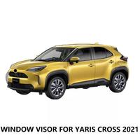 Visor de ventana de coche, Deflector de viento personalizado para TOYOTA YARIS CROSS, visera de ventilación, protector solar para lluvia