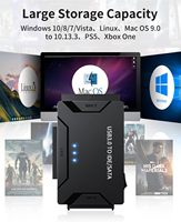 Adattatore USB 3.0 a IDE e SATA, Lettore di Hard Disk Esterno Convertitore Ultra Recovery per HDD/SSD da 2.5\"/3.5\"
