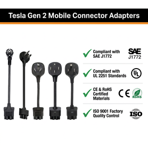 Adaptador de Carga para <span class=keywords><strong>Tesla</strong></span> 24A NEMA 10-30P, Conector de Secadora Antiguo a Conector Móvil <span class=keywords><strong>Tesla</strong></span>, Cable de Carga Rápida - Product Image 4