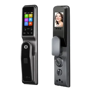 XUGUANG Reconhecimento Facial Bloqueio Impressão digital Senha Automático Smart Door Lock Print e Chaves Borderm