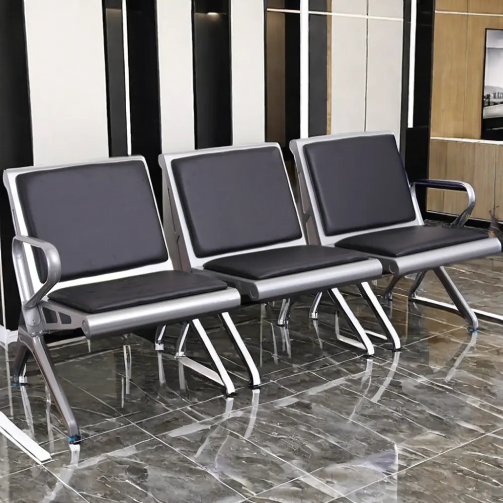 高品質の空港スタイルのフルPU待機椅子3席商業オフィス家具さまざまなデザインファイリングキャビネット