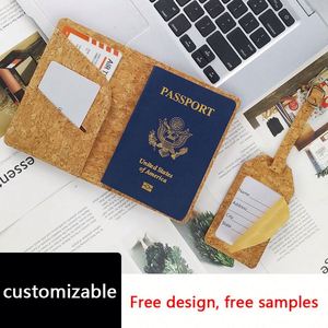 Elegante Porta Pasaportes y Etiqueta de Equipaje de Corcho, Material Protector y Acolchado - Product Image 6