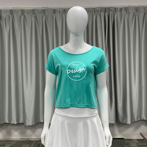 Personalizado 100% algodón 180 Gsm ligero Bling Camiseta 100% algodón liso Camiseta con estampado de lentejuelas suelta verano diseño deportivo - Product Image 5