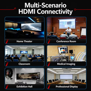 สายเคเบิล HDMI 2.1 เกรดวิศวกรรม สำหรับ 8K/60Hz ไฟเบอร์ออปติก เสียง วิดีโอ EARC HDR10 รองรับ Dolby <span class=keywords><strong>Vision</strong></span> VR สำหรับสายเคเบิลโปรเจคเตอร์ HDMI - Product Image 5