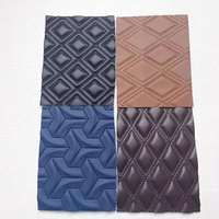 Accessoires automobiles, sellerie automobile, technique de tricotage, cuir PVC avec broderie pour tapis de voiture, tapis de voiture