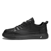 Chaussures pour hommes, nouvelles baskets basses à lacets en cuir artificiel, semelles épaisses, durables pour le sport et les occasions décontractées