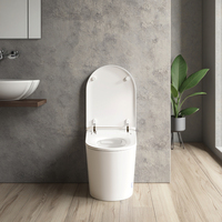 S021 Bidet intelligent moderne, toilettes intelligentes, ouverture automatique, réservoir électronique dissimulé, design monobloc pour hôtels, restaurants